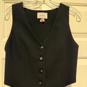 aritzia Wilfred Pacino Vest - Crepette Vest button up size 6